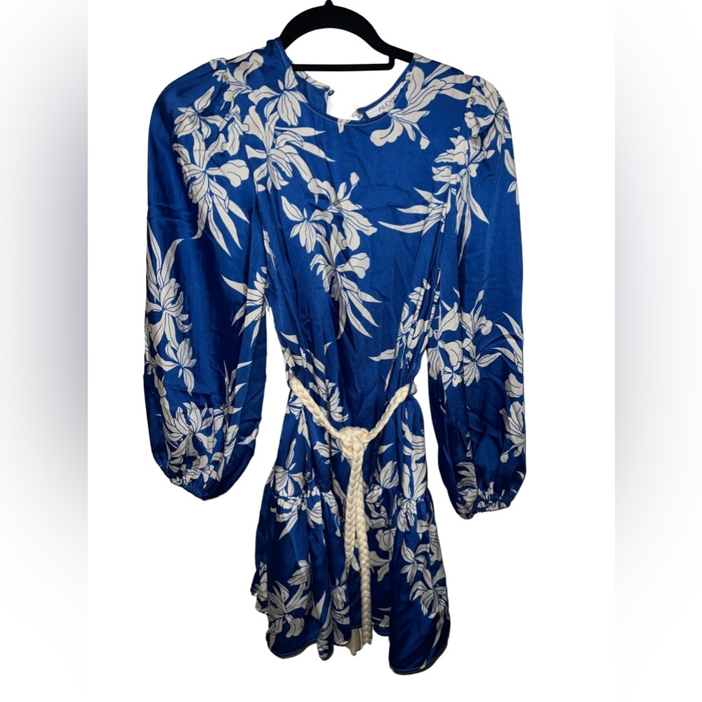 Blue long sleeve dress